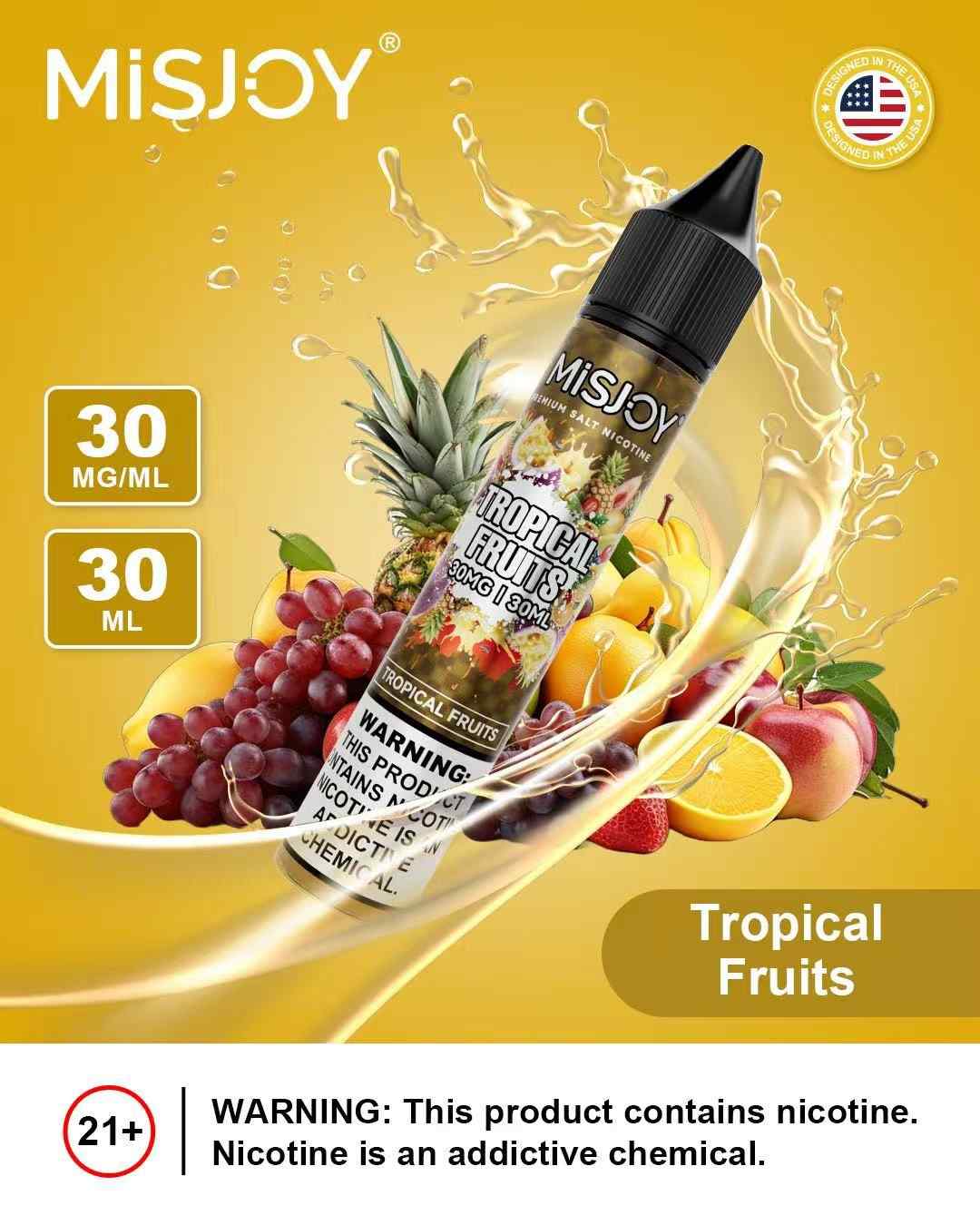 Misjoy Premium Salt Nicotine 30ml 30ml E Liquid In Dubai Tropical Fruits