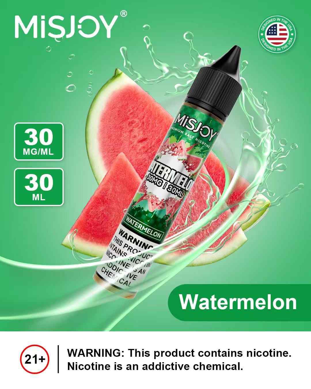 Misjoy Premium Salt Nicotine 30ml 30ml E Liquid In Dubai Watermelon