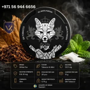 White Fox Gn Tobacco Black 225mg