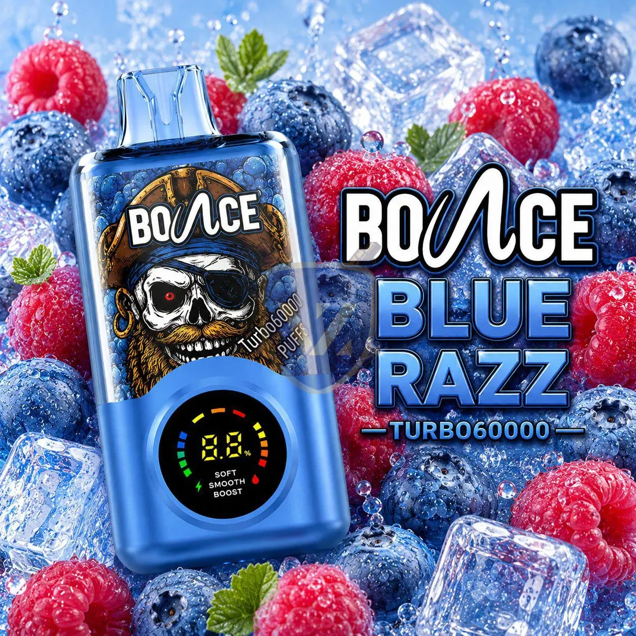 Bounce Turbo 60k Puffs Disposable Vape In Dubai Blue Razz