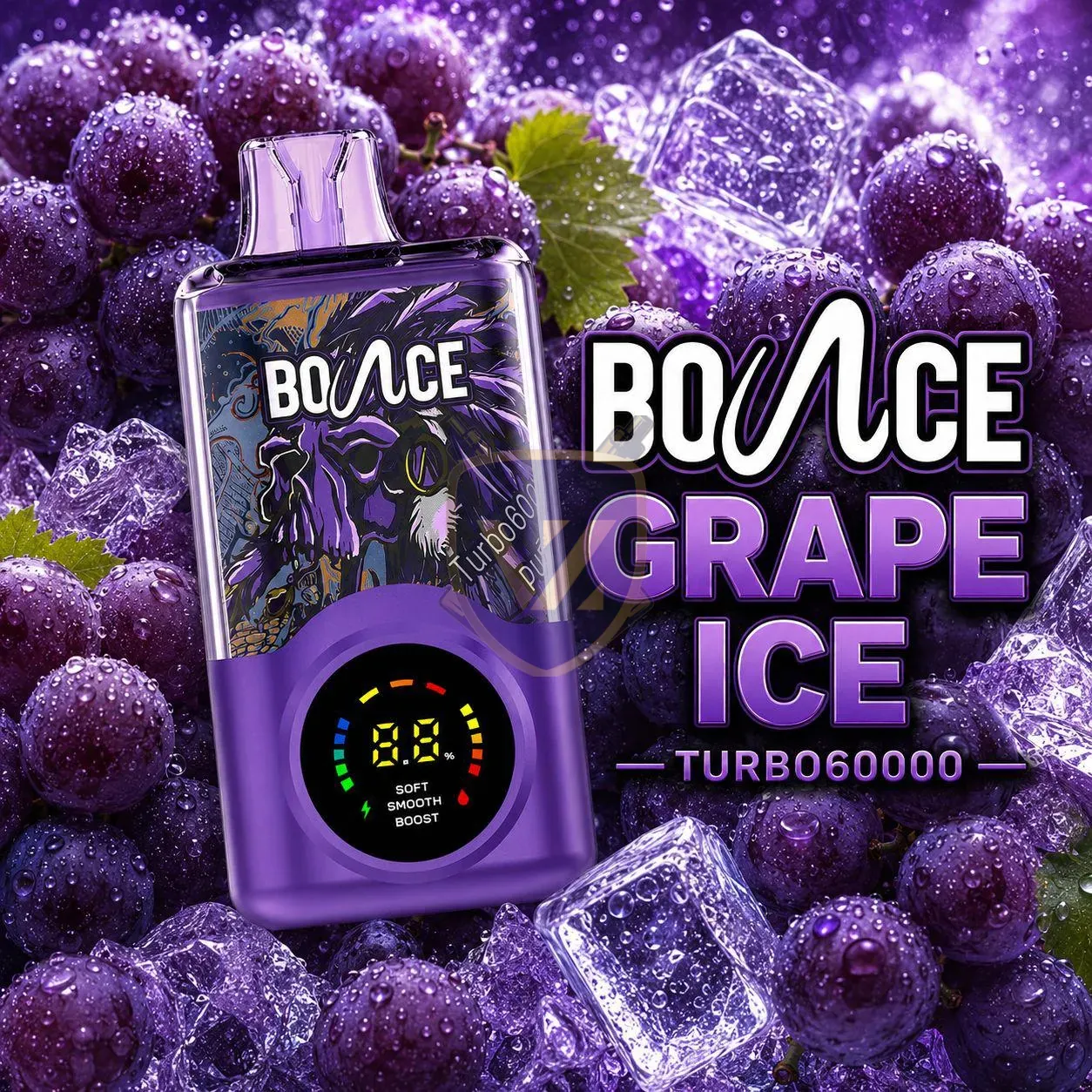 Bounce Turbo 60k Puffs Disposable Vape In Dubai Grape Ice