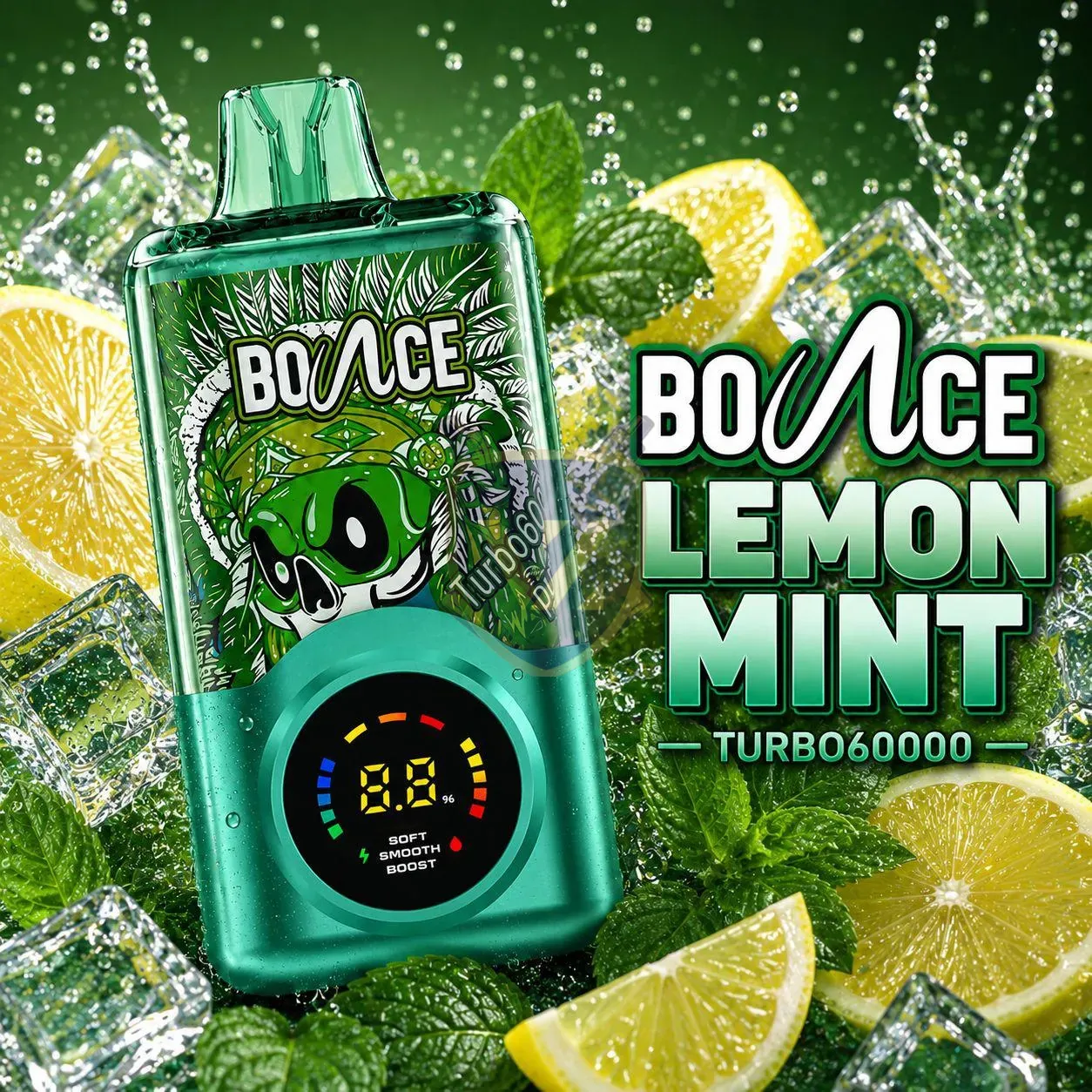 Bounce Turbo 60k Puffs Disposable Vape In Dubai Lemon Mint