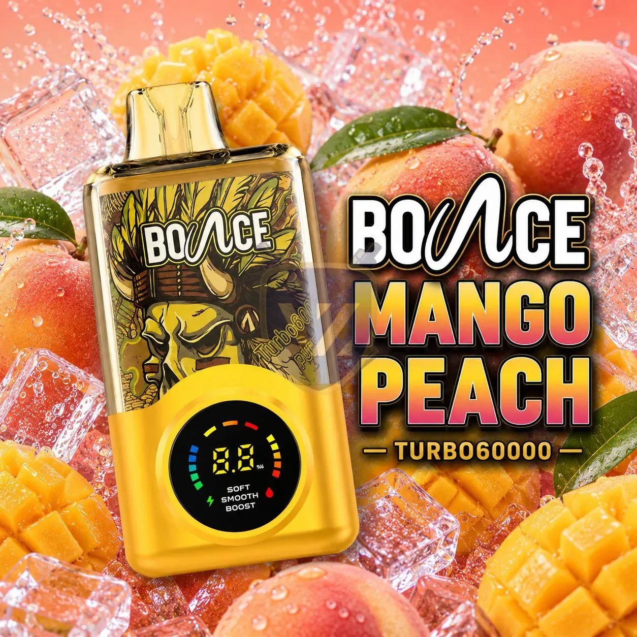 Bounce Turbo 60k Puffs Disposable Vape In Dubai Mango Peach