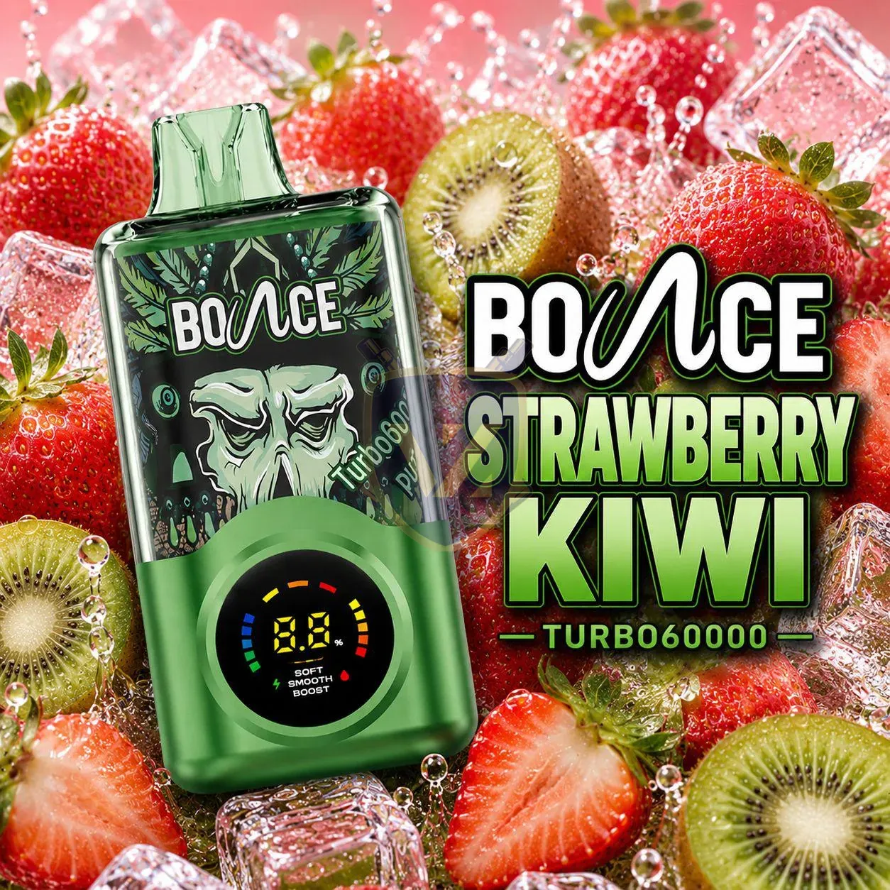 Bounce Turbo 60k Puffs Disposable Vape In Dubai Strawberry Kiwi