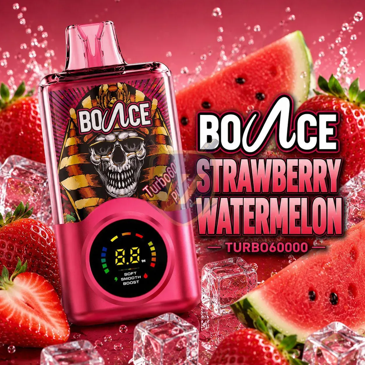 Bounce Turbo 60k Puffs Disposable Vape In Dubai Strawberry Watermelon