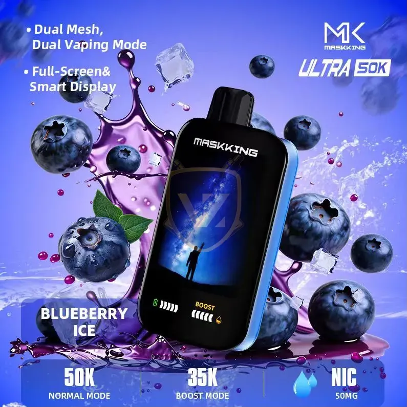 maskking ultra 50000 puffs disposable 50mg in the uae blueberry ice 1
