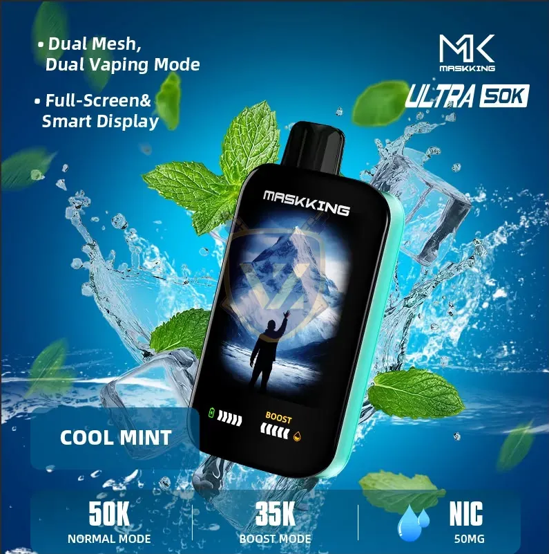maskking ultra 50000 puffs disposable 50mg in the uae cool mint 3