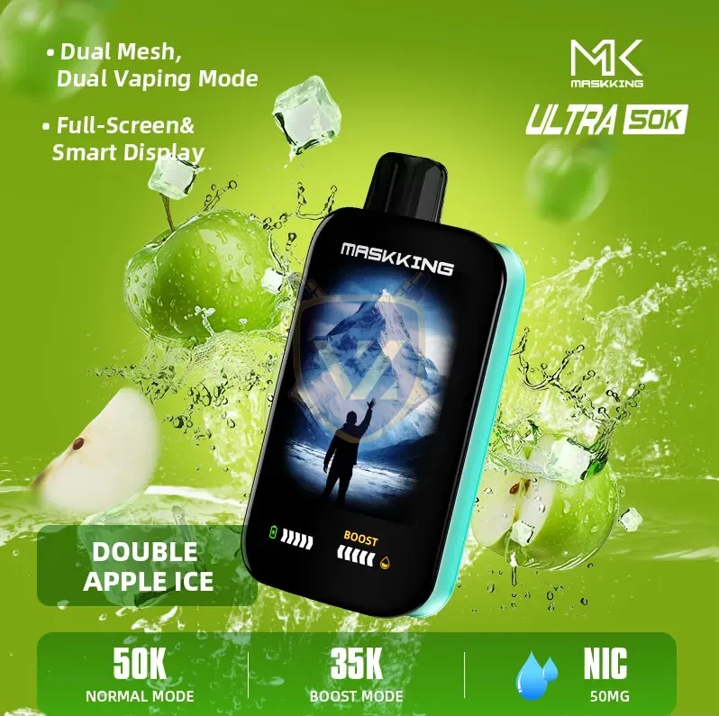 maskking ultra 50000 puffs disposable 50mg in the uae double apple ice 3