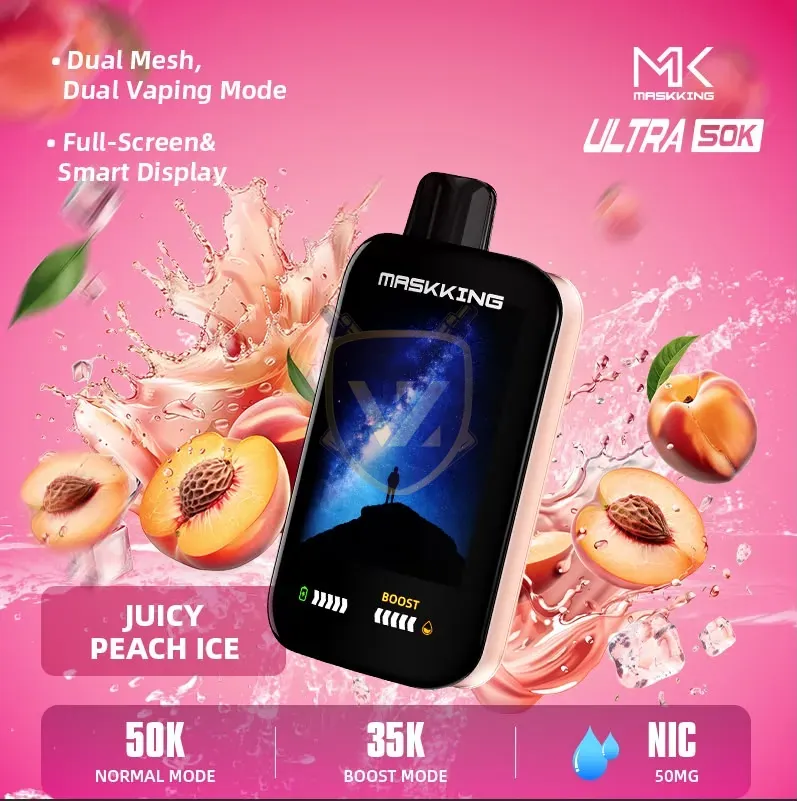 maskking ultra 50000 puffs disposable 50mg in the uae juicy peach ice 3