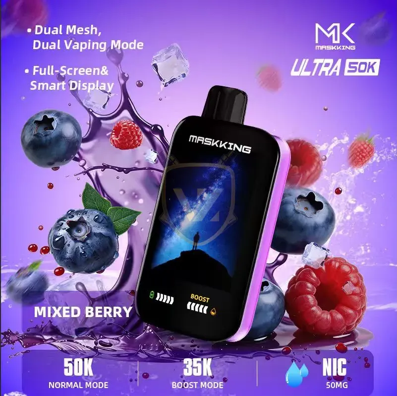 maskking ultra 50000 puffs disposable 50mg in the uae mixed berry 3