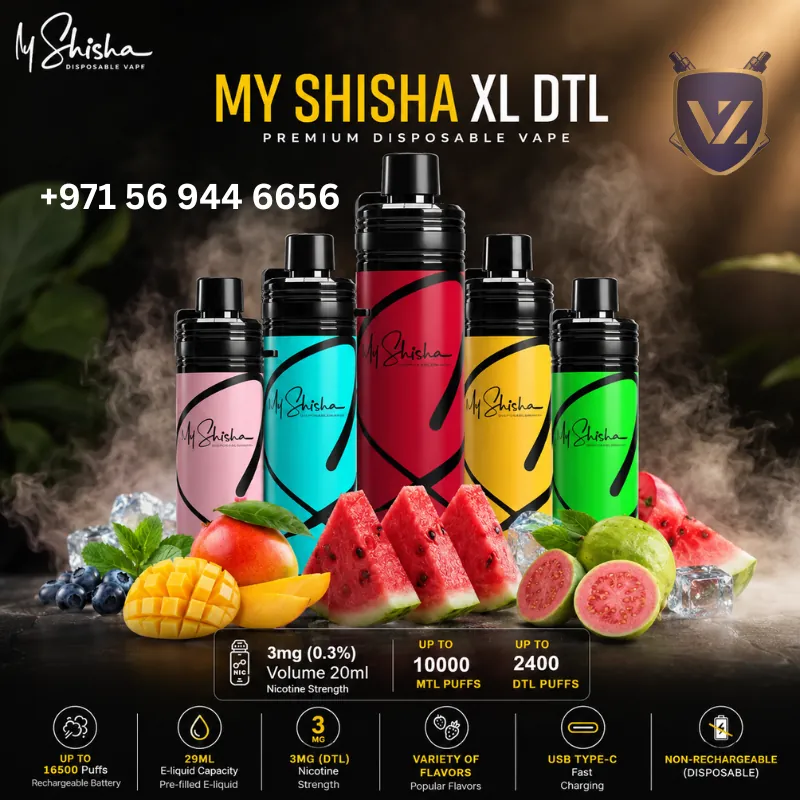 My Shisha Xl 16500 Puffs Dtl Disposable In Uae