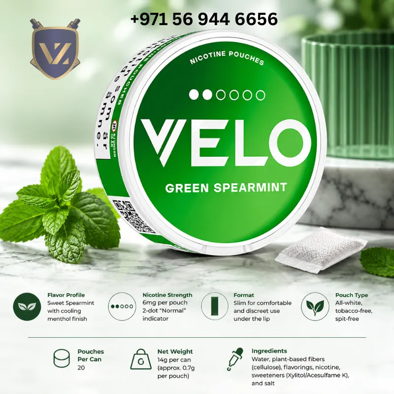 Velo Green Spearmint 6mg In Dubai Abu Dhabi Uae